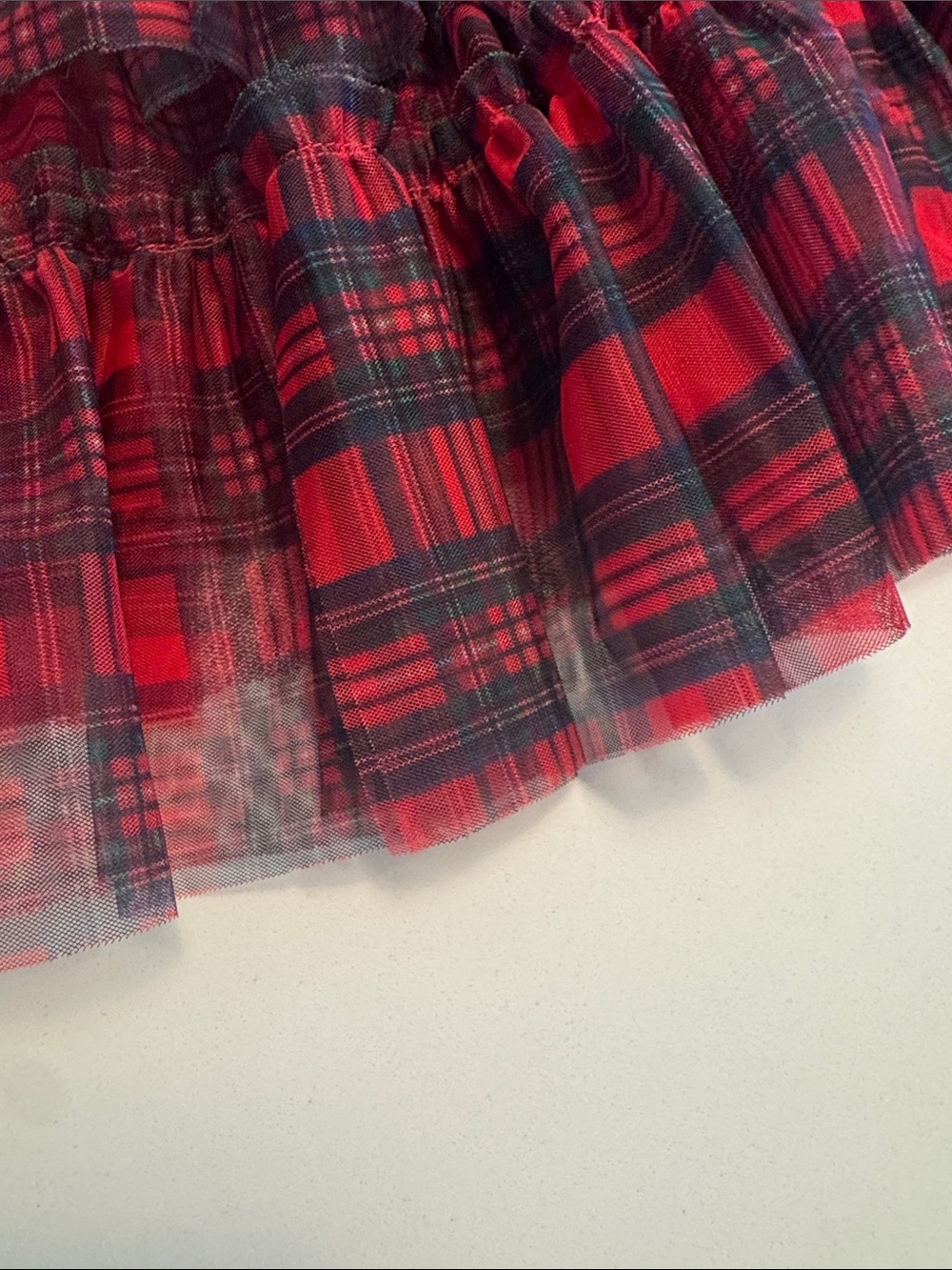 Red Plaid Ruffled Skirt - Picture 6 of 6